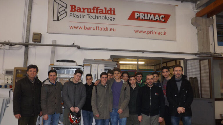 BARUFFALDI PLASTIC TECHNOLOGY CONNECTS THE SCHOOL TO THE WORLD OF THE WORK